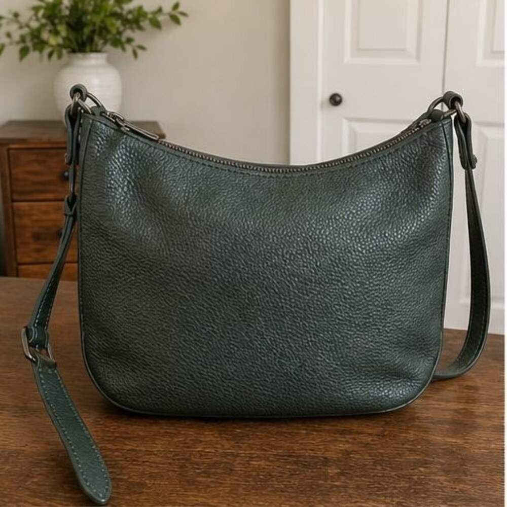 Cognac Quilted Crossbody Bag